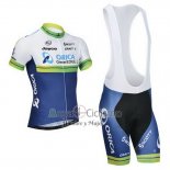 Orica Verdeedge Ropa Ciclismo Culotte Corto 2014 Mangas Cortas Blanco y Azul