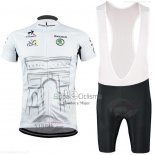 Tour DE Francia Ropa Ciclismo Culotte Corto 2015 Hombre Mangas Cortas Blanco