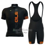 Ale Ropa Ciclismo Culotte Corto 2016 Hombre Mangas Cortas Naranja y Negro