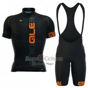 Ale Ropa Ciclismo Culotte Corto 2016 Hombre Mangas Cortas Naranja y Negro