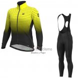 Ale Ropa Ciclismo Culotte Largo 2020 Hombre Mangas Largas AMarillo Negro(4)