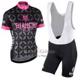 Bianchi Ropa Ciclismo Culotte Corto 2017 Mujer Mangas Cortas Rosa