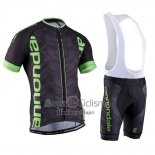 Cannondale Ropa Ciclismo Culotte Corto 2016 Hombre Mangas Cortas Verde y Negro