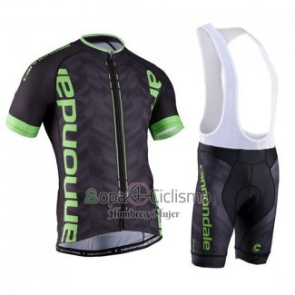 Cannondale Ropa Ciclismo Culotte Corto 2016 Hombre Mangas Cortas Verde y Negro