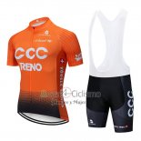 Ccc Ropa Ciclismo Culotte Corto 2019 Mangas Cortas Naranja