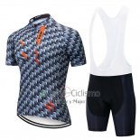 Northwave Ropa Ciclismo Culotte Corto 2019 Hombre Mangas Cortas Gris Naranja