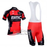 Bmc Ropa Ciclismo Culotte Corto 2013 Mangas Cortas Negro y Rojo