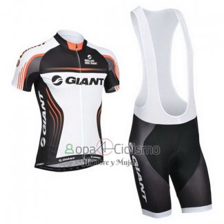 Giant Ropa Ciclismo Culotte Corto 2014 Hombre Mangas Cortas Blanco y Negro
