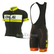 Ale Graphics Prr Bermuda Ropa Ciclismo Culotte Corto 2017 Hombre Mangas Cortas Negro y AMarillo