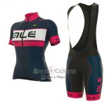 Ale Graphics Prr Bermuda Ropa Ciclismo Culotte Corto 2017 Mujer Mangas Cortas Rosa y APagado Azul