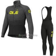 Ale Ropa Ciclismo Culotte Largo 2020 Hombre Mangas Largas AMarillo Negro(1)