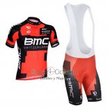 Bmc Ropa Ciclismo Culotte Corto 2014 Mangas Cortas Rojo y Negro
