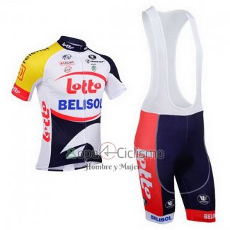 Lotto Belisol Ropa Ciclismo Culotte Corto 2013 Mangas Cortas Violeta y Blanco