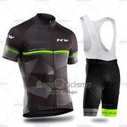 Northwave Ropa Ciclismo Culotte Corto 2019 Hombre Mangas Cortas Negro Gris Verde