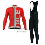 Ale Graphics Prr Arcobaleno Ropa Ciclismo Culotte Largo 2017 Hombre Mangas Largas Rojo
