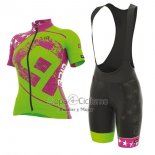 Ale Graphics Prr Star Ropa Ciclismo Culotte Corto 2017 Mujer Mangas Cortas Verde