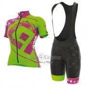 Ale Graphics Prr Star Ropa Ciclismo Culotte Corto 2017 Mujer Mangas Cortas Verde