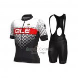 Ale Ropa Ciclismo Culotte Corto 2021 Hombre Mangas Cortas Blanco Negro Rojo