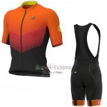Ale Ropa Ciclismo Culotte Corto 2021 Hombre Mangas Cortas Naranja