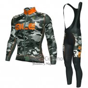 Ale Ropa Ciclismo Culotte Largo 2016 Hombre Mangas Largas Naranja y Negro