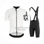 Assos Ropa Ciclismo Culotte Corto 2021 Hombre Mangas Cortas Blanco Negro