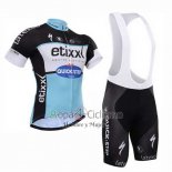 Etixx Quick Step Ropa Ciclismo Culotte Corto 2015 Mangas Cortas Negro y Blanco