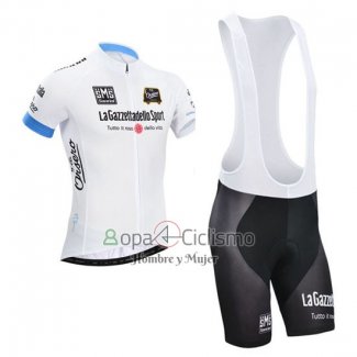 Giro d'Italia Ropa Ciclismo Culotte Corto 2014 Hombre Mangas Cortas Blanco