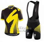 Specialized Ropa Ciclismo Culotte Corto 2016 Hombre Mangas Cortas Profundo Negro y AMarillo