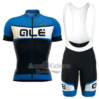 Ale Ropa Ciclismo Culotte Corto 2016 Hombre Mangas Cortas Negro y Azul