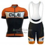 Ale Ropa Ciclismo Culotte Corto 2016 Hombre Mangas Cortas Negro y Naranja