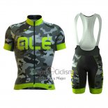 Ale Ropa Ciclismo Culotte Corto 2016 Hombre Mangas Cortas Verde y Gris