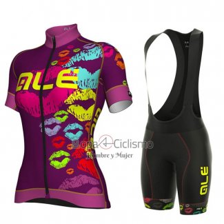 Ale Ropa Ciclismo Culotte Corto 2018 Hombre Mangas Cortas Fucsia