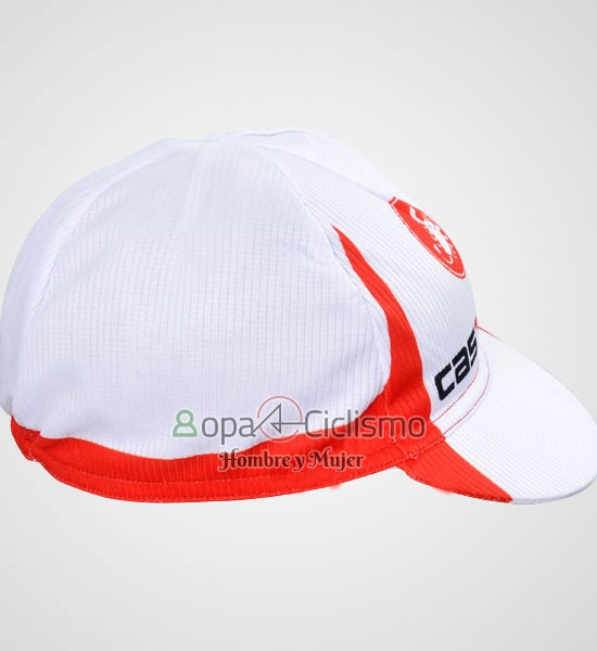 Castellii Gorra Blanco y Rojo 2012 Ciclismo