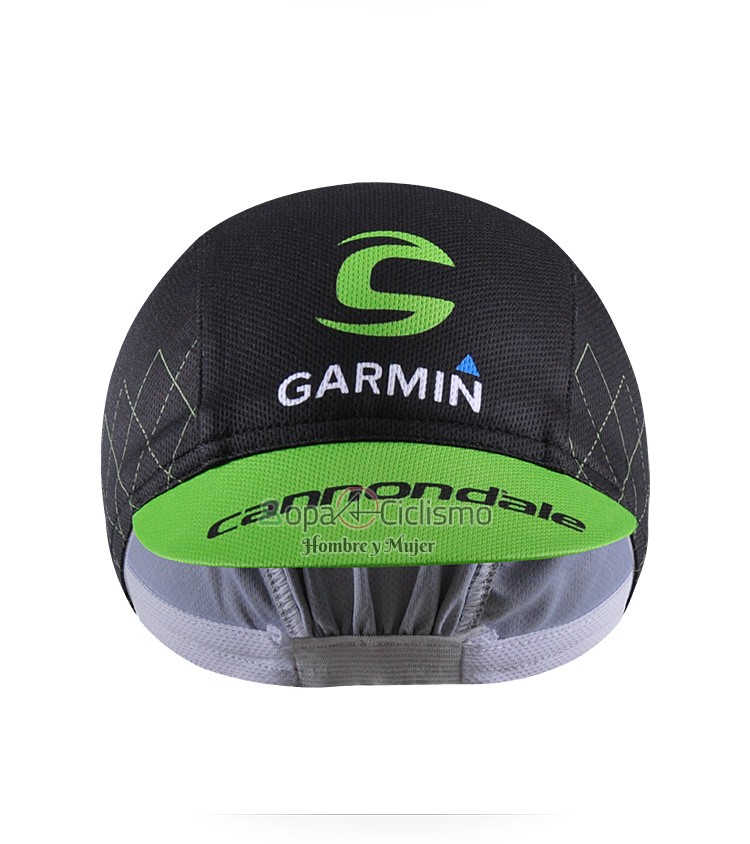 Garmin Gorra Negro y Verde 2015 Ciclismo