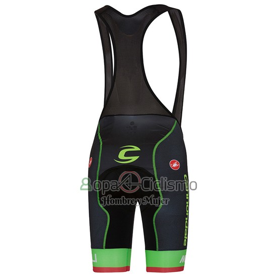 Cannondale Drapac Ropa Ciclismo Culotte Corto 2016 Hombre Mangas Cortas Verde y Negro
