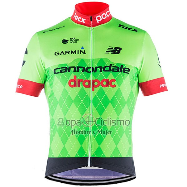Cannondale Drapac Ropa Ciclismo Culotte Corto 2017 Hombre Mangas Cortas Verde