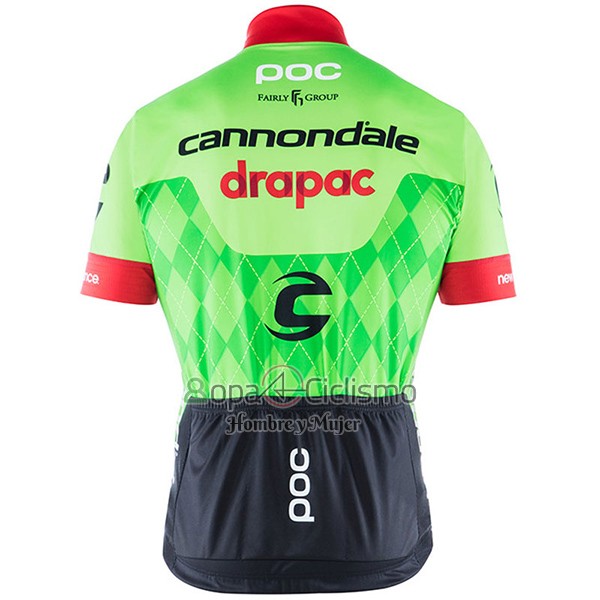 Cannondale Drapac Ropa Ciclismo Culotte Corto 2017 Hombre Mangas Cortas Verde