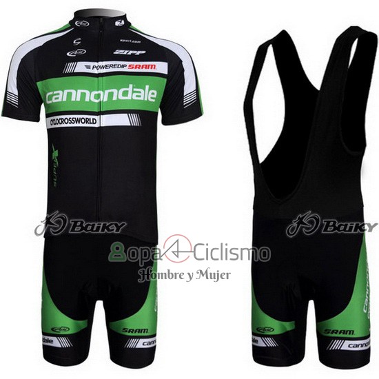 Cannondale Ropa Ciclismo Culotte Corto 2011 Hombre Mangas Cortas Negro y Verde