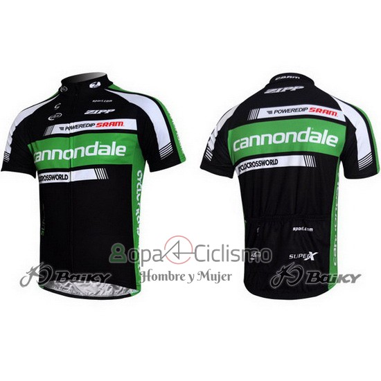 Cannondale Ropa Ciclismo Culotte Corto 2011 Hombre Mangas Cortas Negro y Verde