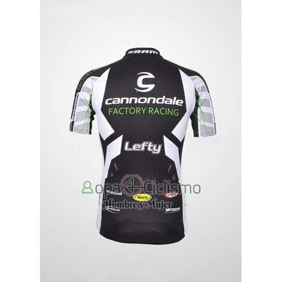 Cannondale Ropa Ciclismo Culotte Corto 2012 Hombre Mangas Cortas Negro y Blanco