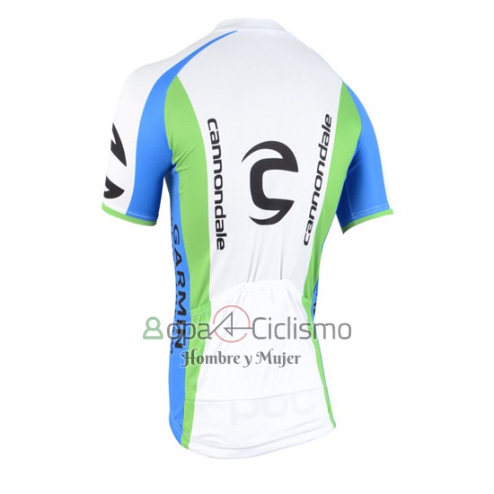 Cannondale Ropa Ciclismo Culotte Corto 2015 Hombre Mangas Cortas Verde y Blanco