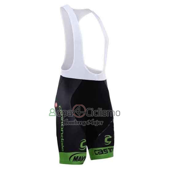 Cannondale Ropa Ciclismo Culotte Corto 2015 Hombre Mangas Cortas Verde y Negro