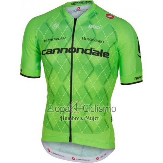 Cannondale Ropa Ciclismo Culotte Corto 2016 Hombre Mangas Cortas Negro y Verde