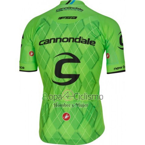 Cannondale Ropa Ciclismo Culotte Corto 2016 Hombre Mangas Cortas Negro y Verde