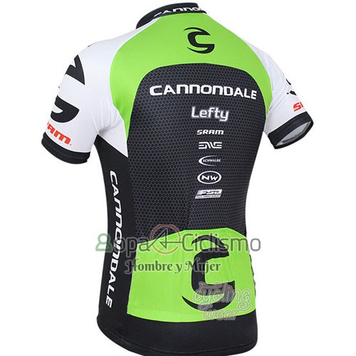 Cannondale Ropa Ciclismo Culotte Corto 2016 Hombre Mangas Cortas Verde y Negro