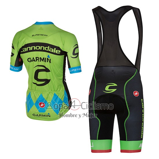 Cannondale Ropa Ciclismo Culotte Corto 2017 Hombre Mangas Cortas Verde y Azul