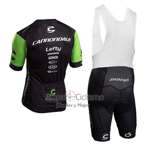 Cannondale Ropa Ciclismo Culotte Corto 2017 Hombre Mangas Cortas Verde y Negro