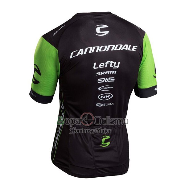 Cannondale Ropa Ciclismo Culotte Corto 2017 Hombre Mangas Cortas Verde y Negro
