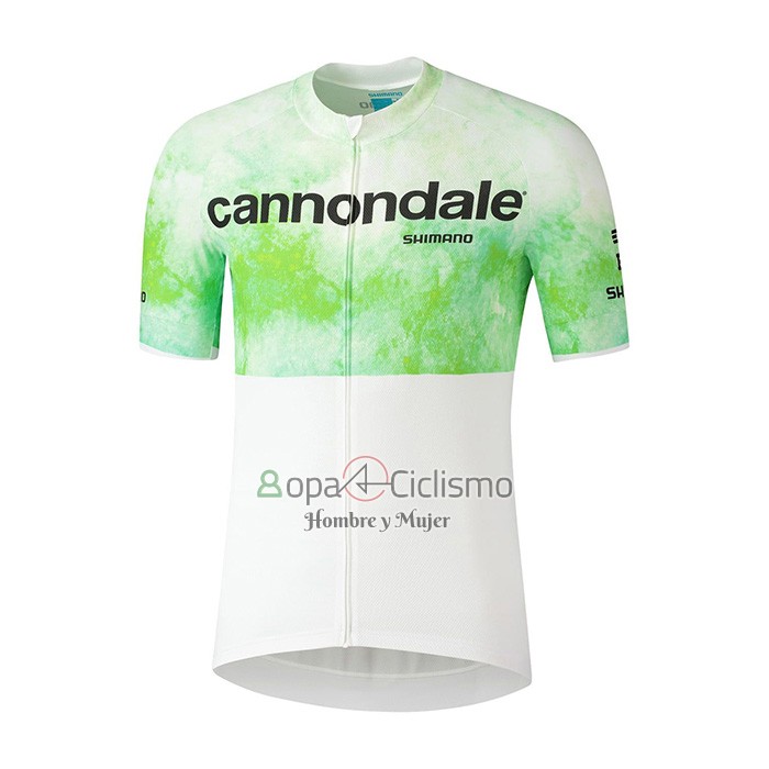 Cannondale Ropa Ciclismo Culotte Corto 2021 Hombre Mangas Cortas Blanco Verde