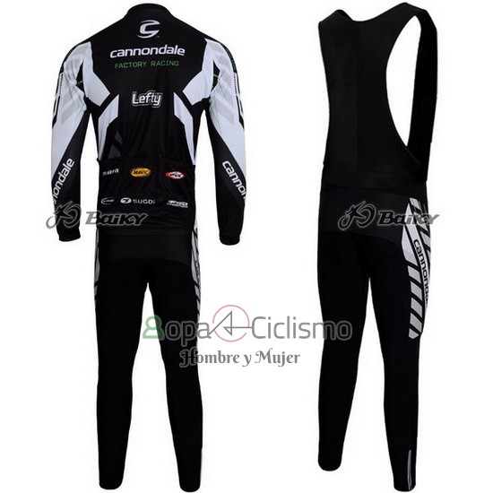 Cannondale Ropa Ciclismo Culotte Largo 2012 Hombre Mangas Largas Negro